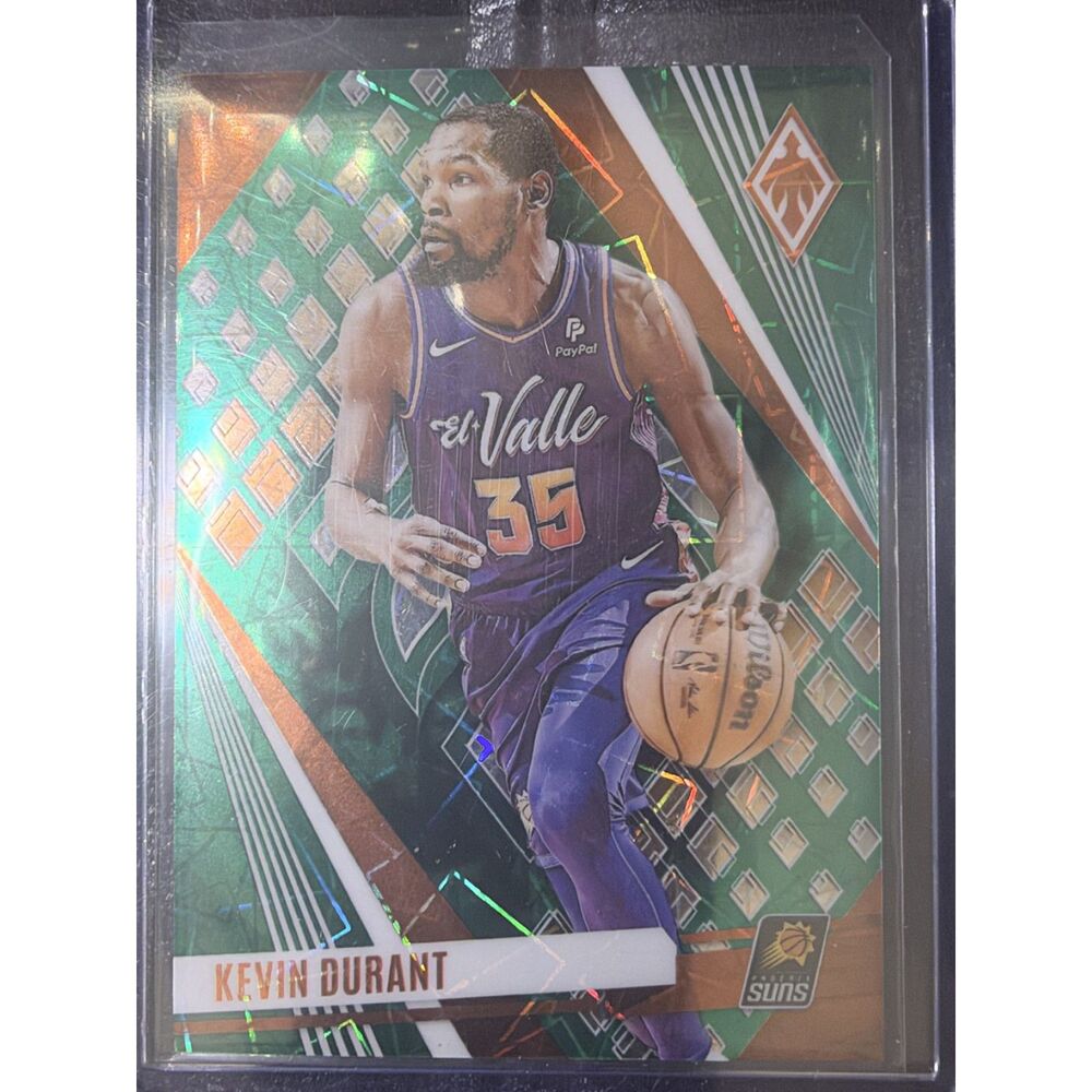 2023-24 Panini Phoenix Kevin Durant Green Lazer 63/175 #1 Suns